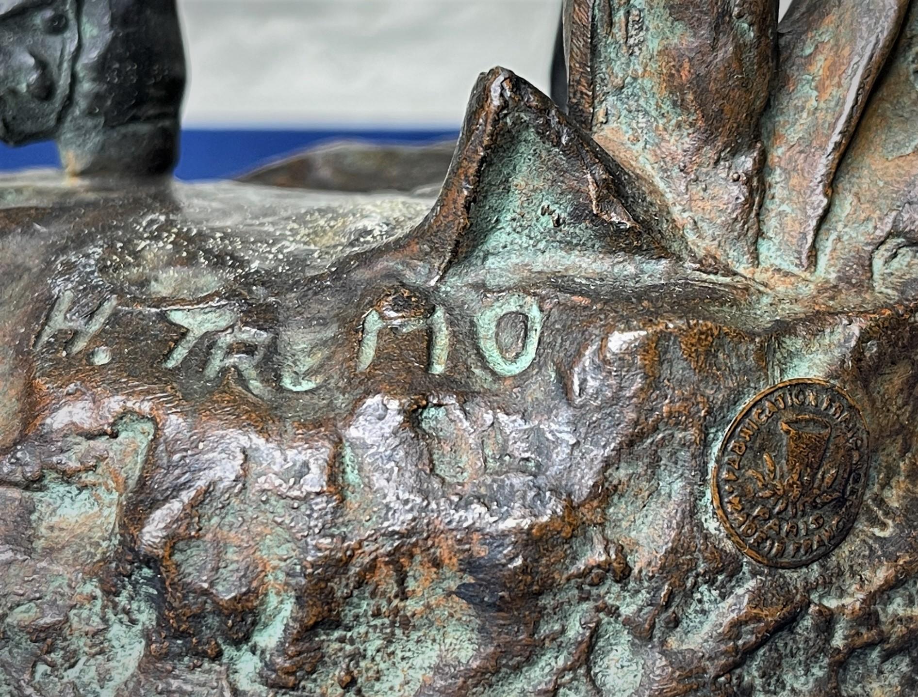 Бронзовая скульптура на военную тему 